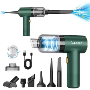 Car Vacuum Portable 4 in 1 Vacuum Cleaner 12000Pa Mini Handheld Vacuum Cordless Rechargeable 120W High Power Vacuum Cleaner & Air Duster Multi-Nozzles for Car Home Office Pet