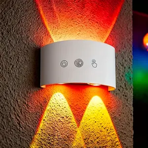 LED Light Smart Motion Sensor Wall Lamp with TouchSwitch Rechargeable Battery Powered Magnetic Installation for Indoor Decorative Ambiance Lighting