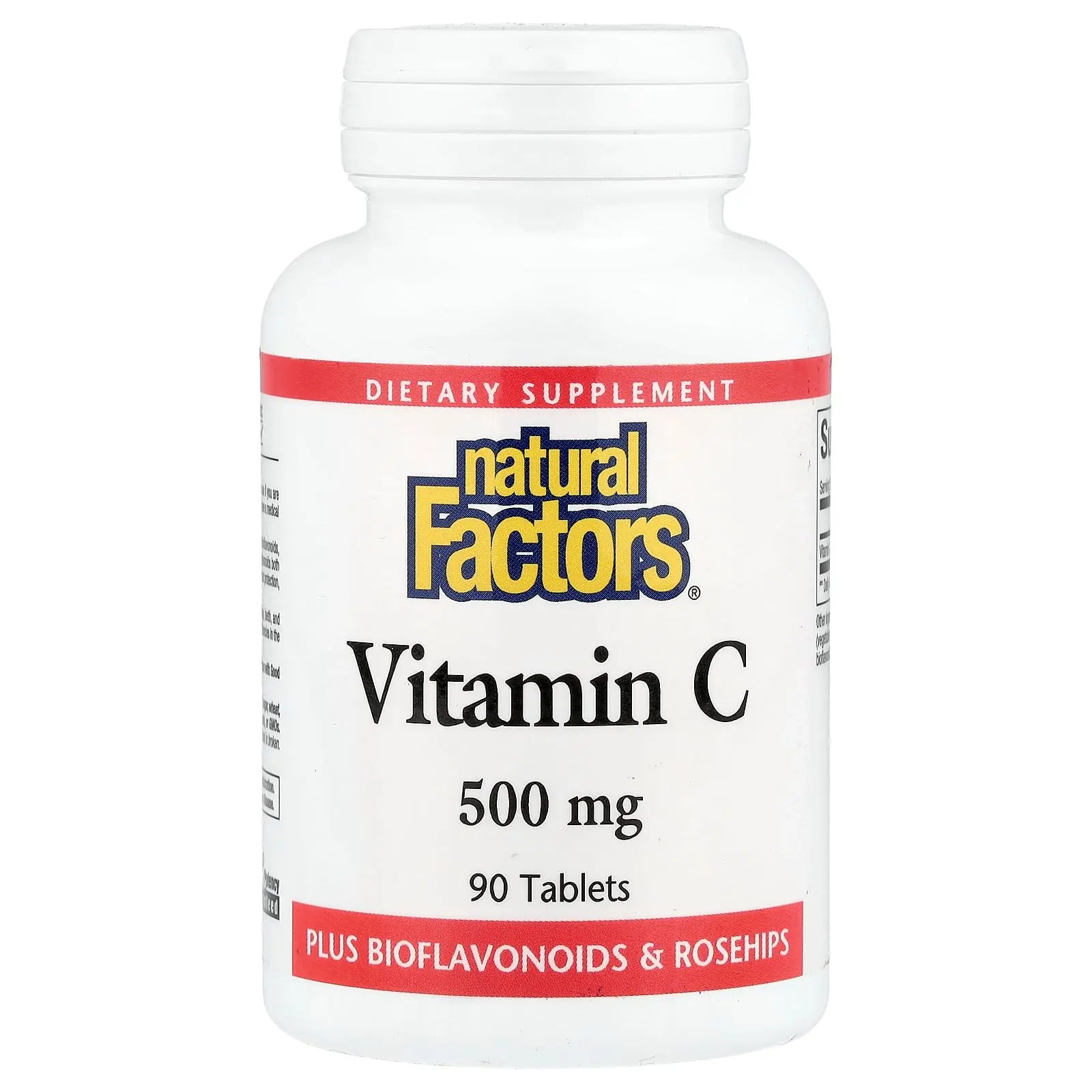 Natural Factors Vitamin C, 500 mg, 90 Tablets