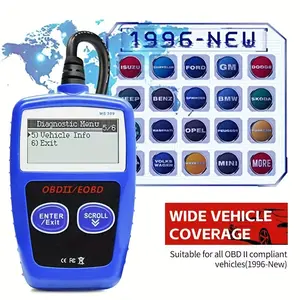 1pc MS309 Car OBD2 Scanner Diagnostic Tool Code Reader, Car Voltage Tester Engine Fault Code Scanner, OBD2 Diagnostic Tool For OBDII Protocol Cars