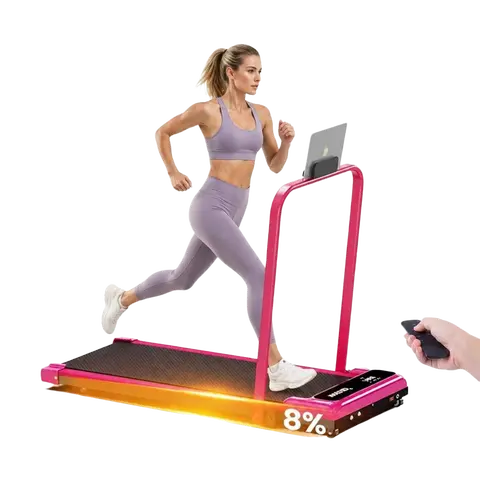 【Home adjustable slope】Foldable Adjustable Incline Treadmill, Low Noise Motor Walking Pad, 265lbs Weight Capacity, Remote Control & Wheels for Easy Mobility, Dual Shock Absorption System – Home Gym & Workout Equipment Home Gym Treadmill Walking Jogging Ma