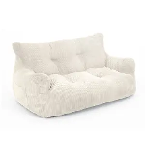 Pamapic Bean Bag Chair for Adults - Cozy Corduroy Lazy Bean Bag Sofa, Comfortable Design, Ideal for Relaxation