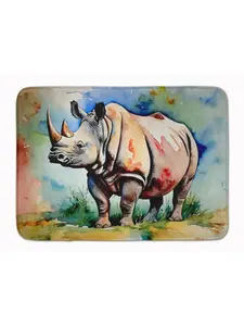 Carolines Treasures DAC2981RUG 19 x 27 in. Rhinoceros Memory Foam Kitchen Mat
