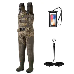 Trudave Women’s Hunting Waders, Waterproof Neoprene Camo Chest Waders with 600G Insulated Non-Slip Boots for Fishing & Outdoor