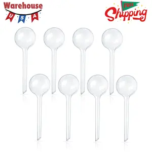 8 Pcs Clear Plant Watering Globes,Plastic Self Watering Bulbs Ball Small