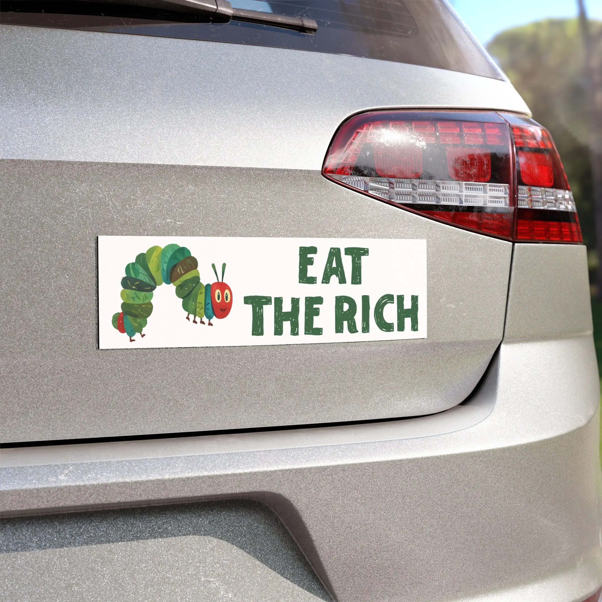Eat The Rich Car Magnet F Trump Election Political Democrat Women's Rights Bumper Sticker Anti-Trump Republican Anti-Maga Anti-Facist