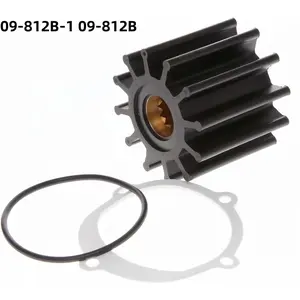 Water Pump Impeller Kit Compatible with Johnson F6B-9 Pumps Indmar Monsoon, Hammerhead, Raptor & Volvo Penta Engines