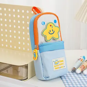 Cute Cartoon Mini Backpack, Large Capacity Pencil Case, Portable School Bag Organizer, Kids' Stationery Gift, Reward Present