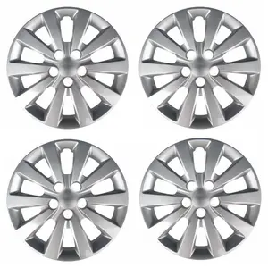 16 inch Hubcaps 4 Pack Wheel Cover Replacement Kit for nissan sentra Iron Rim Wheel Cover Car Hub Caps Wheel Rim Cover PP Plastic Replacement Hubcap