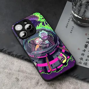 RickS And M-MortyS Phone Case Cover Tempered Glass For iPhone 16 17 13 14 12 15 11 Pro Max Plus Mini X XR SE2020 Coque