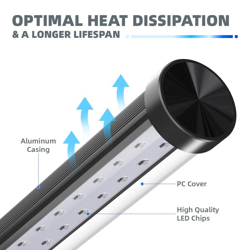 Barrina T10 Vertical Standing LED Black Lights, 14W, 385-400nm, 1FT, and On/Off Switch, Perfect for Party