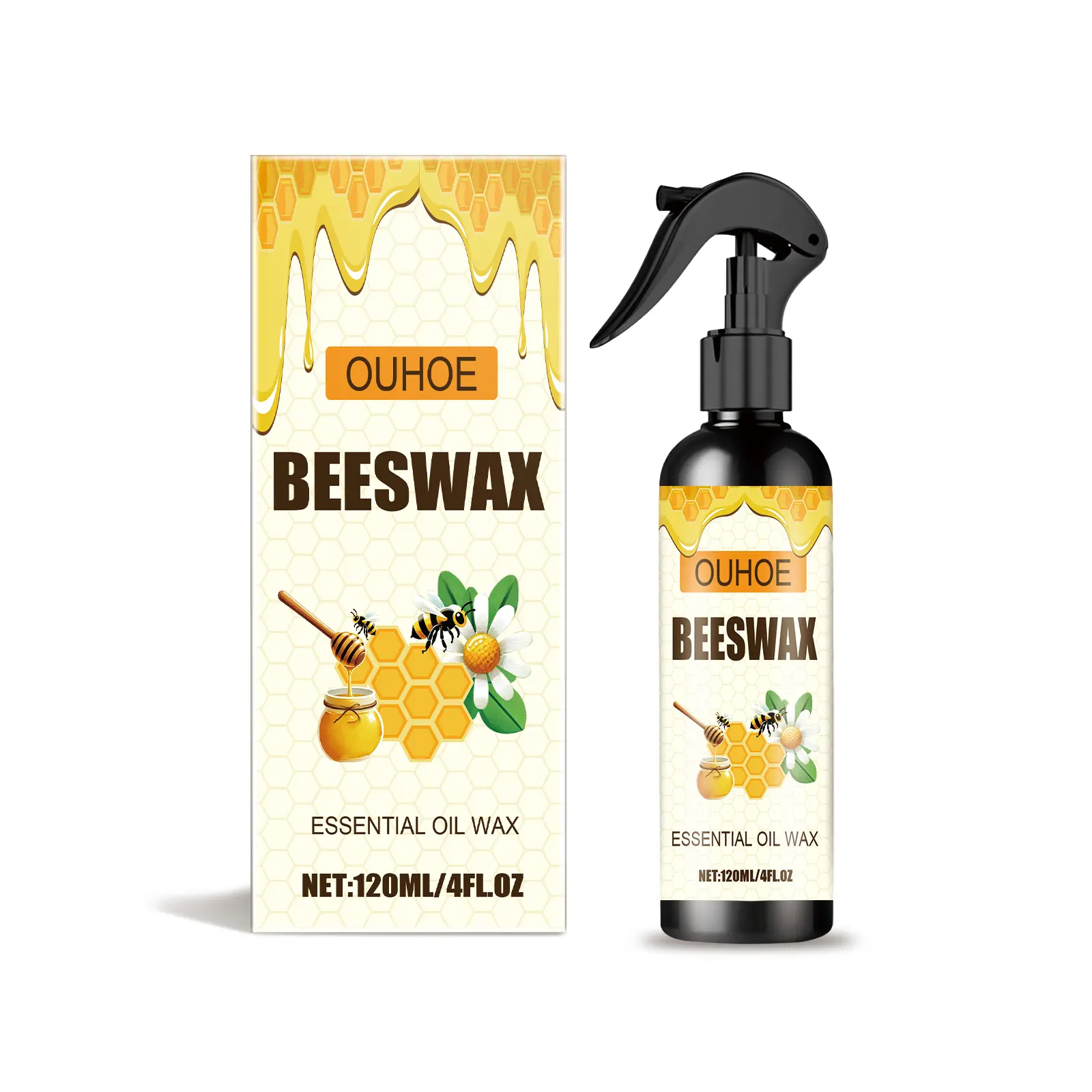 Furniture Beeswax Spray - Furniture Floor Care, Polishing, Waterproofing, Anti-Dry Cracking, Scratch Repair and Renovation Wax