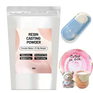 Cast Powder 1kg, Bubble-Free, Ultra-, Super Hard, Odorless, Gypsum Silicone Mold, 30 Minutes Demolding, Suitable for Crafts, Decor, DIY Art