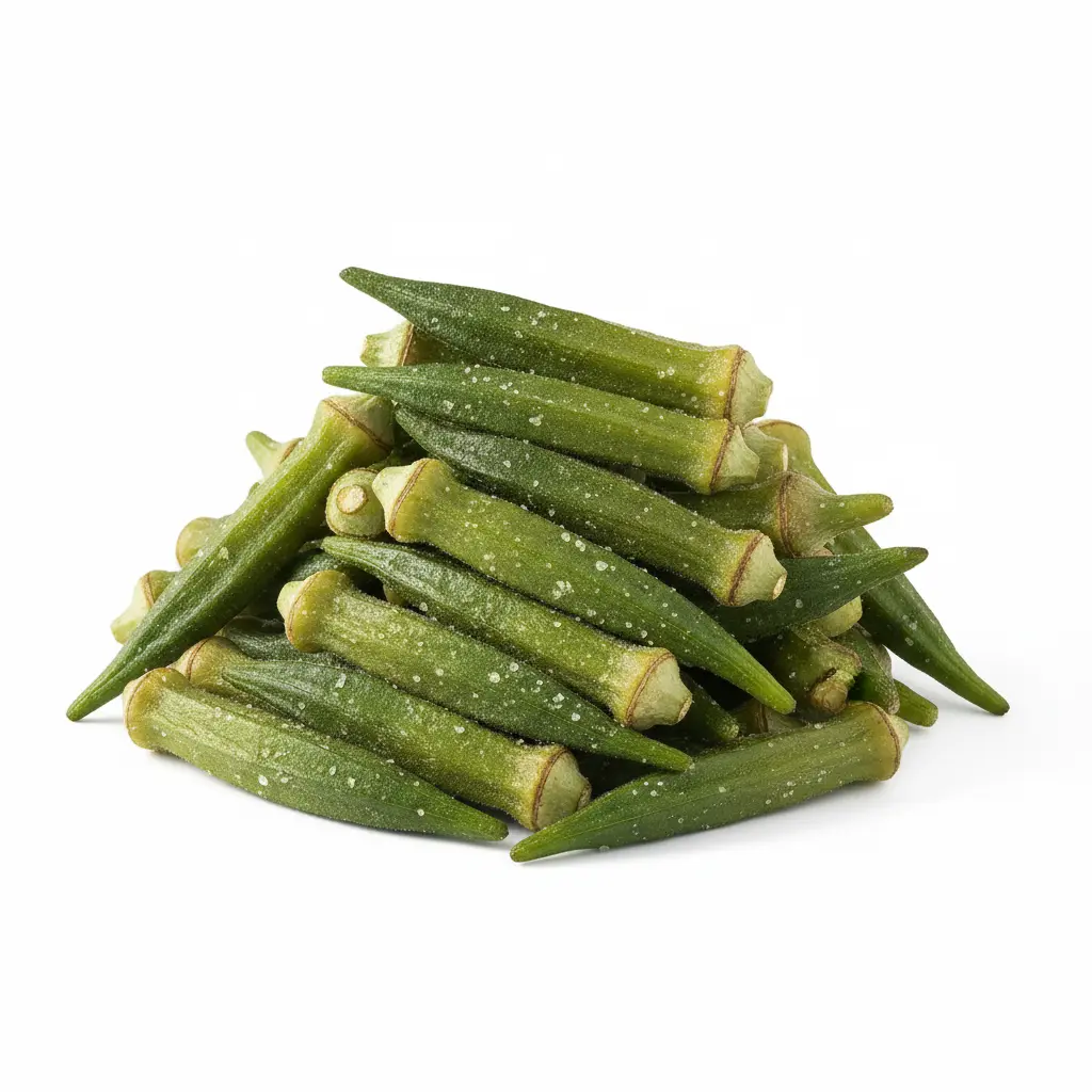 Sea-Salted Okra Chips – Crispy & Clean Ingredients