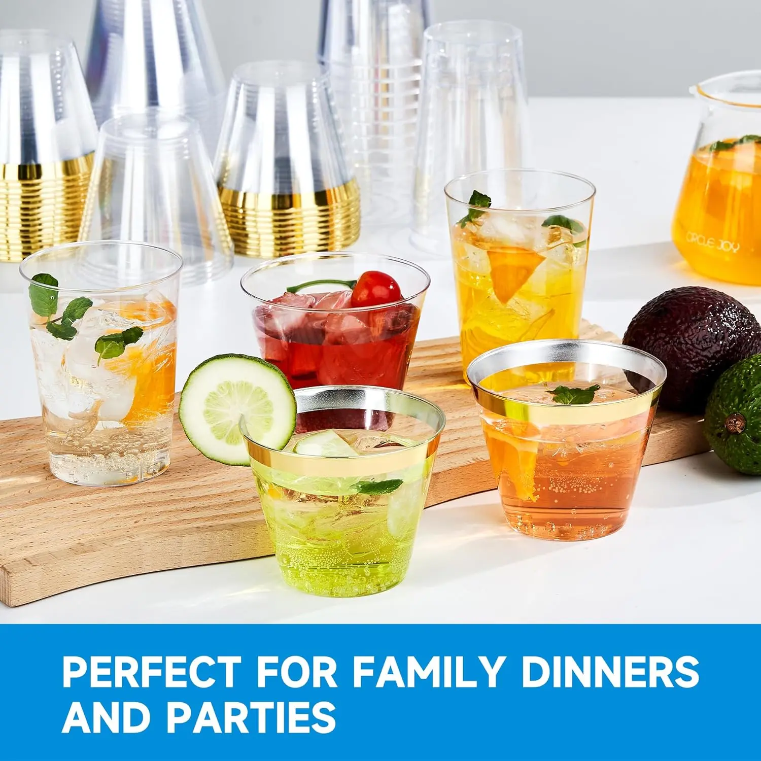 9 oz Clear Plastic Cups 100 packs, Disposable Plastic Party Cups Tumblers,  Cocktail Cups, for Parties, Wedding and Events - TikTok Shop