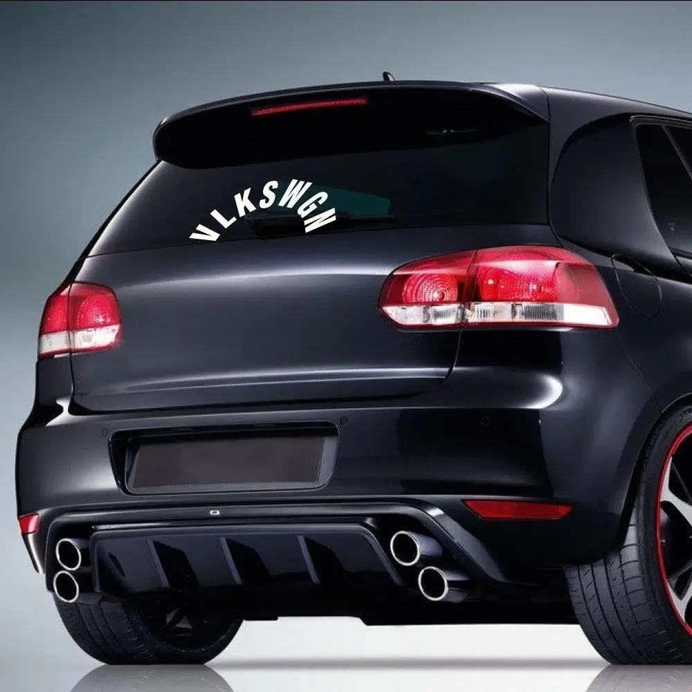 Car Rear Windshield Sticker Car Window Decoration Vinyl Decal Accessories For Volkswagen VW Golf 8 7 5 6 R GTI MK8 MK7 MK6 Polo
