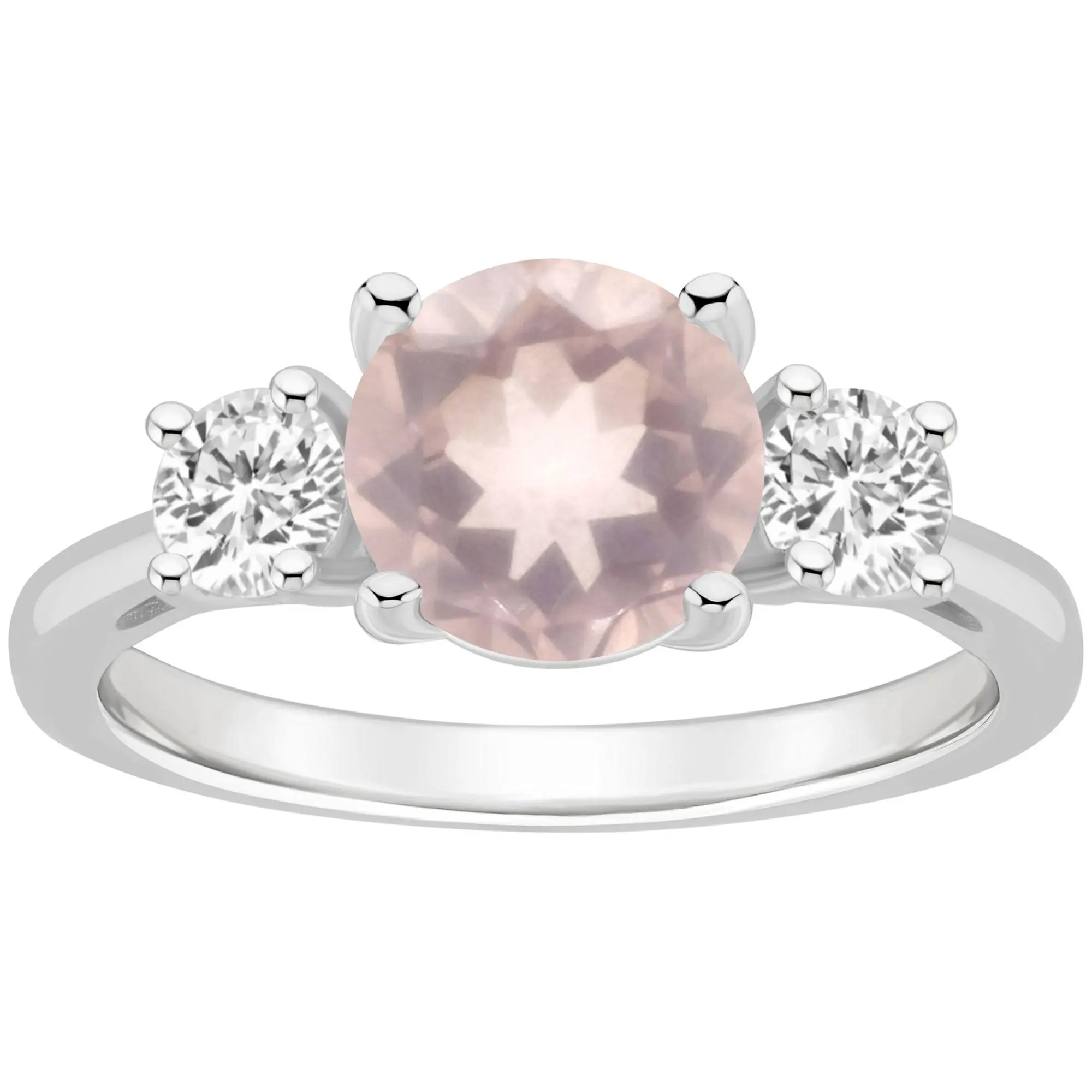Affinity Gems Round 3-Stone Gemstone Ring, Sterling Silver