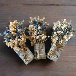 Maidens Whisper Smudge Stick - White Sage Lavender & Baby's Breath for Calm Hearts Quiet Spaces & Gentle Beginnings Aromatherapy Bundle