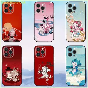 Cute S-SkullpandaS Phone Case For iPhone 16e,16,15,14,13,12,11,Pro Soft Black Cover Protection Protective Protector Casing Smartphone Cellphone Cute Shockproof