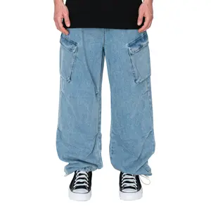 Men's Parachute Baggy Cargo Jogger Pants