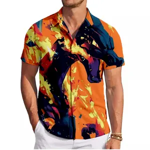 Shiny Charizard PKM Hawaiian Shirt | Cool Summer Anime Vibes for Men & Fans