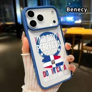 Dominican Pride Essence Pattern Phone Case Compatible with iPhone 17 16  Pro Max Plus 15 14 13 12 11 Air E  Magnetic Acrylic Bumper Shockproof Cover