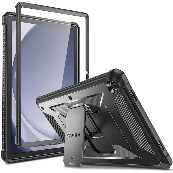 Fintie Heavy-Duty Case for Galaxy Tab A9+ 5G / Tab A9 Plus (11-Inch) with Screen Protector and Kickstand, Shockproof Shell Tablet Protective Case