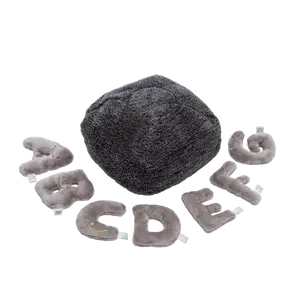 Alphapals® 5 Inch Plush Letter Set - Rhino Grey