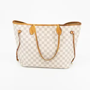 Pre-owned Louis Vuitton Canvas Tote Bags Damier Azur Neverfull MM Tote Bag #1679
