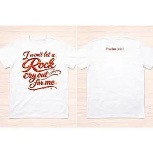 I won’t let a rock cry out for me