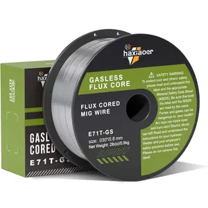 Haxiaoer .030''/.035'' Flux Core Welding Wire/ 1 Pack 2 Pounds, E71T-GS high level Gasless MIG Wire, weld machine Accessories tools ,Match MIG welder Welding Equipment for use