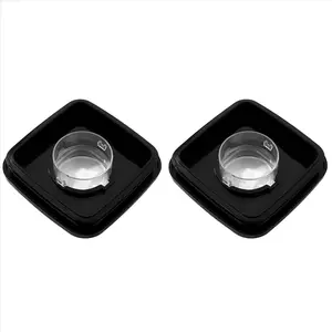 2X Blender Square Lid and Center Cap for Os-Ter Blender Jar Fit for 4903 Blender Square Jar Lid Replacements