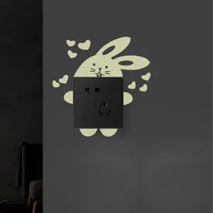 Switch Stickers Glow-In-The-Dark Night Light Switch Decals, Safety & Visibility Enhancing Labels for Home Decor, Easy Application, Luminous wall sticker