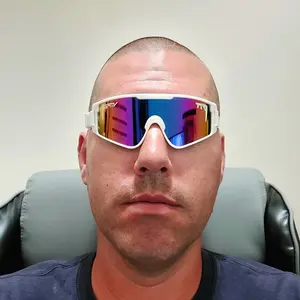 The Miami Nights Baby Vipes Pink Lens Sports Sunglasses in White