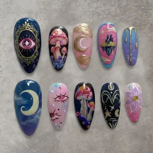 Mystic Dream Press On Nails: Handmade Witchy Fantasy Nail Art