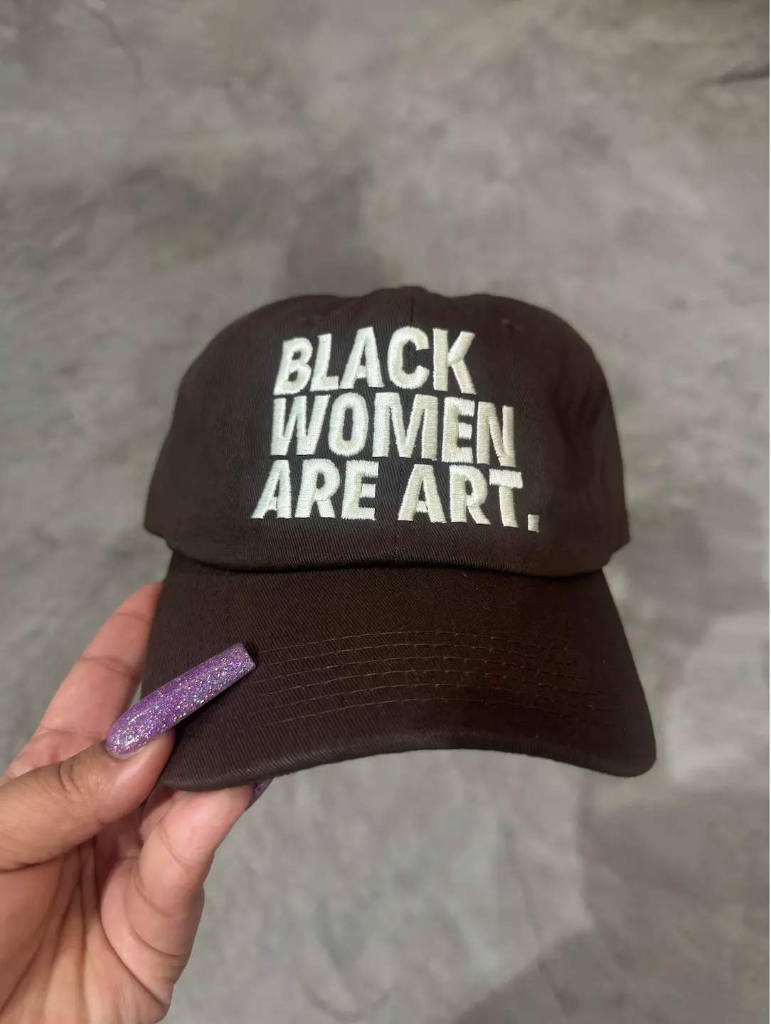 Mocha Black Women Are Art Dad Hat