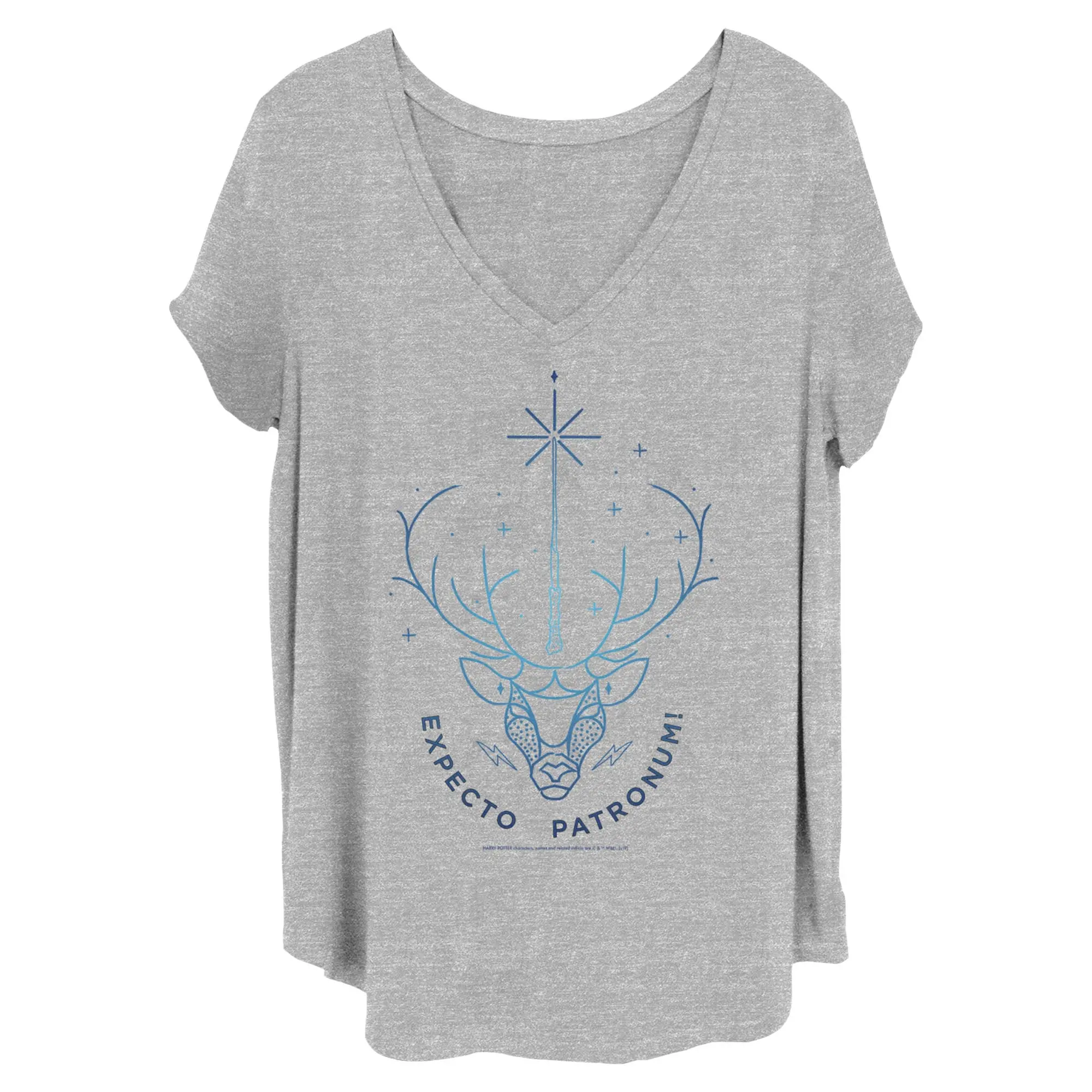 Women's Harry Potter Stag Patronus Line Art T-Shirt