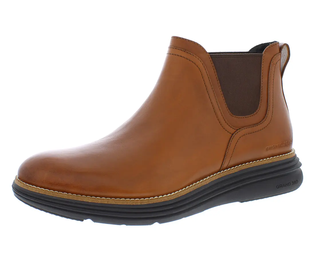 Cole Haan Original Grand Ultra Chelsea Boots - Men's Solid Sports Ankle Boots with Elastic Side, Performance Sneakers, No