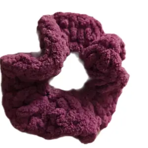Crochet Yarn Scrunchie - Fashion Hair Accessory