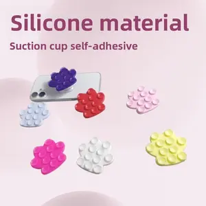 Bear paw suction cup, airbag bracket, mobile phone silicone suction cup, magnetic suction type retractable folding universal bracket accessories
