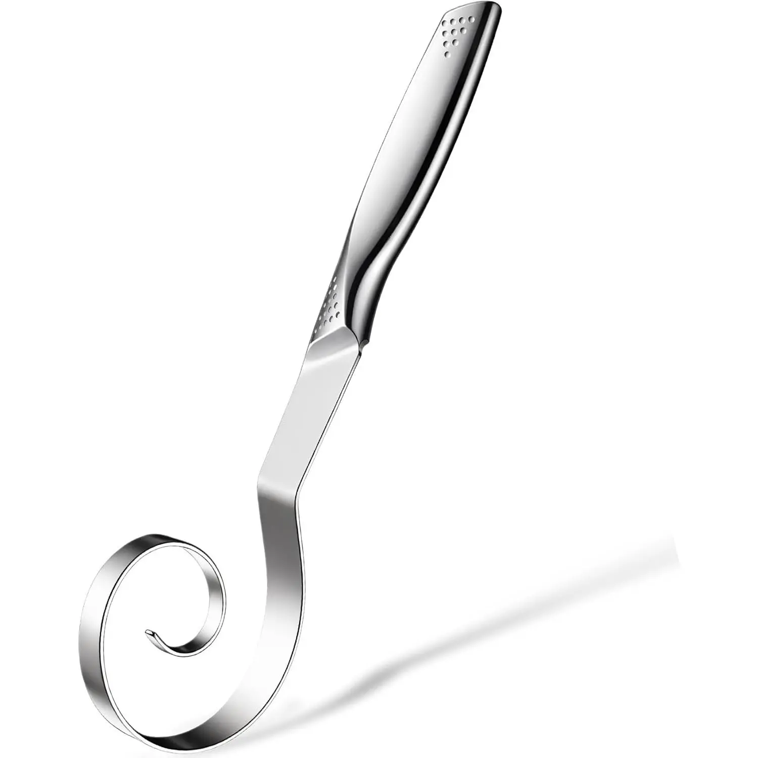 Seamless Danish Dough Whisk Stainless Steel Bread Sourdough Whisks for Cooking, Whisking, Pizza, Pastry, Cake Batter, Biscuits,Dishwasher Safe Dutch Whisk 10"
