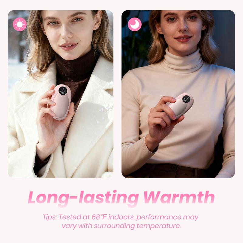 Hand Warmers Rechargeable 2 Pack Electric Hand Warmer Magnetic Ultrathin Portable for Men Women Christmas Hiking Golf Hunting Accessories