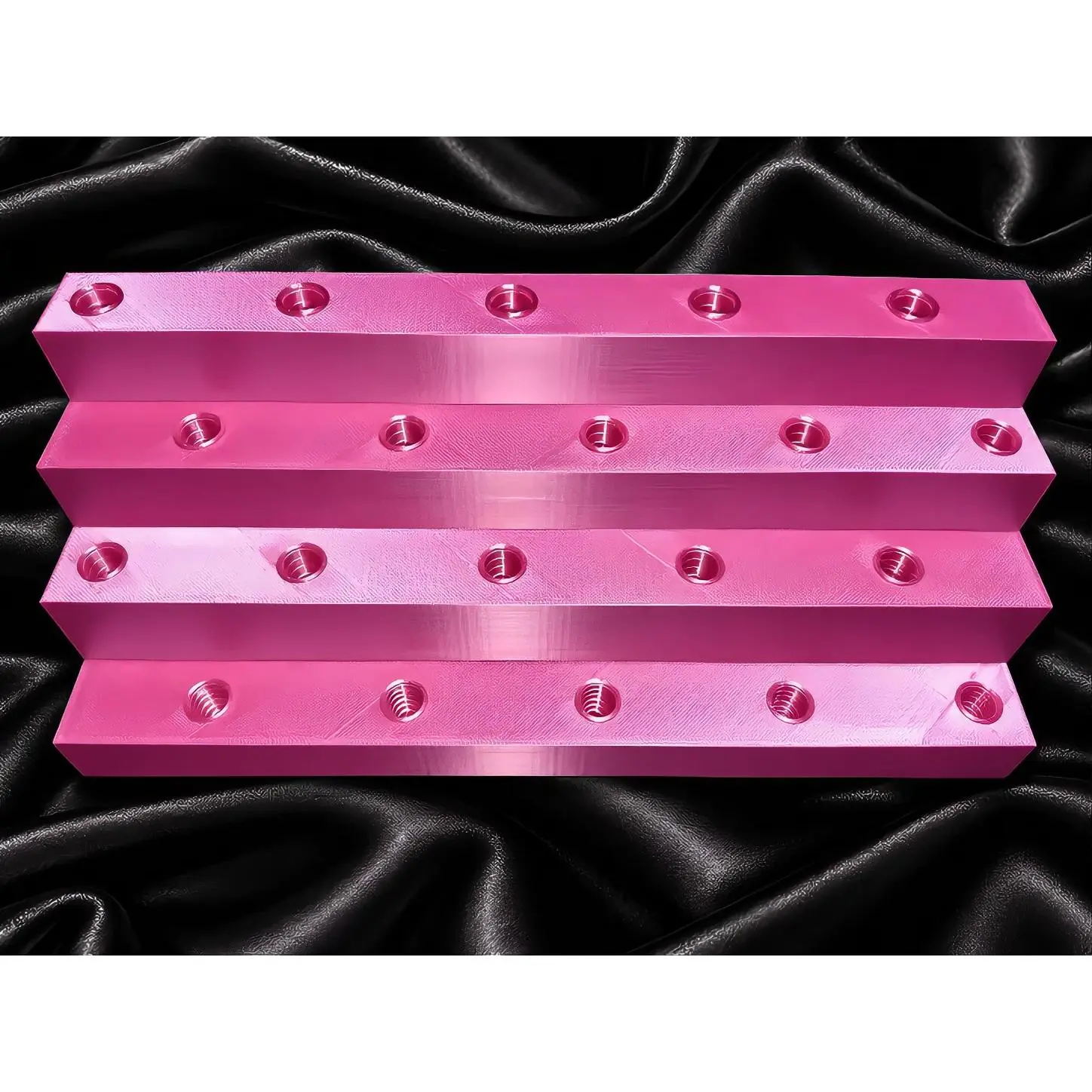 Pink Pen Stand with Multiple Slots for Organizing Writing Instruments