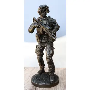 Ebros Large US Military Special Operations Covert Night Mission Soldier Statue 12.5"H