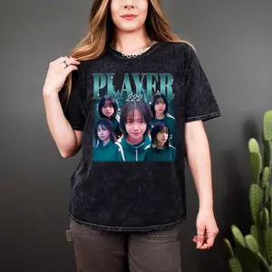 Player 222 Squid Game ss2 Wash T-Shirt, Graphic Trending Player 222 Shirt, Vintage Squid Game ss2 Tshirt, Player 222 Tee Classic Cotton