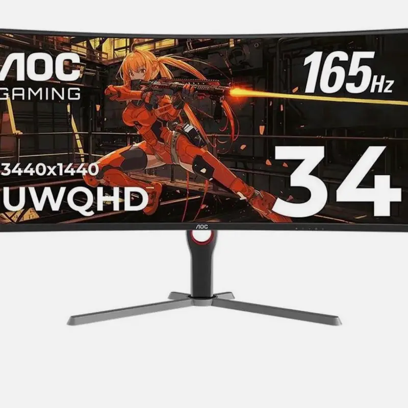 AOC CU34G10X 34" 2K WQHD (3440 x 1440) 165Hz 1ms Curved Screen Gaming Monitor