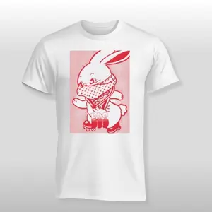 Palestine Bunnies BDS Shirt, Unisex Gift For Men And Women, Skater Bunny BDS Shirt, Trending Easter Shirt, Viral Tee