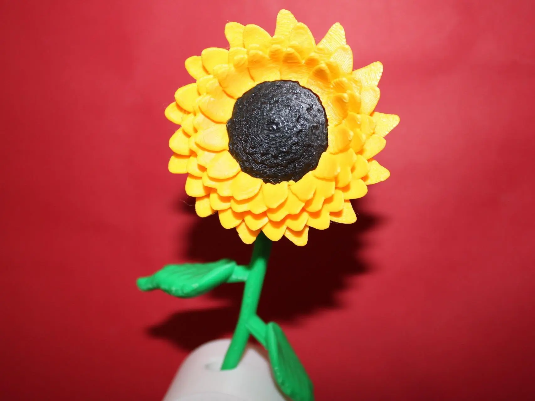 Sunflower Decorative Flower with Heart-Shape Holder, Home Decor Accent for Living Room, Bedroom