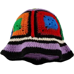 Colorful crochet hats