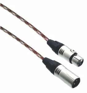 Designer Series XLR Microphone Cable with Snakeskin Design Protective Sleeve